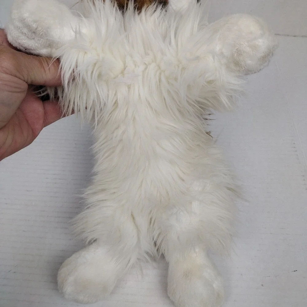 Aurora Puppillons Brown White Papillon Dog Plush Butterfly #30521